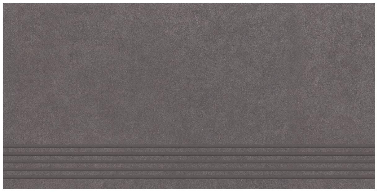 paradyż intero grafit stopnica prosta nacinana mat 29.8x59.8 