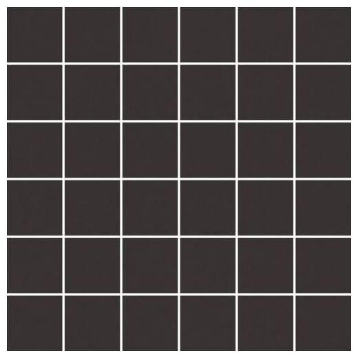 paradyż modernizm nero mozaika prasowana k.4.8x4.8 mozaika 29.8x29.8 