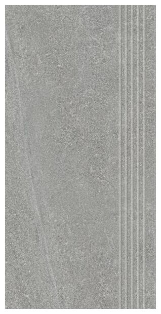 paradyż natural rocks silver stopnica mat rektyfikowana 29.8x59.8 