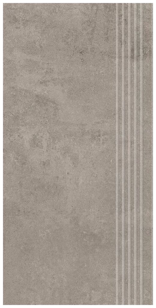 paradyż pure art dark grey stopnica prasowana mat gres rektyfikowany 29.8x59.8x0.8 