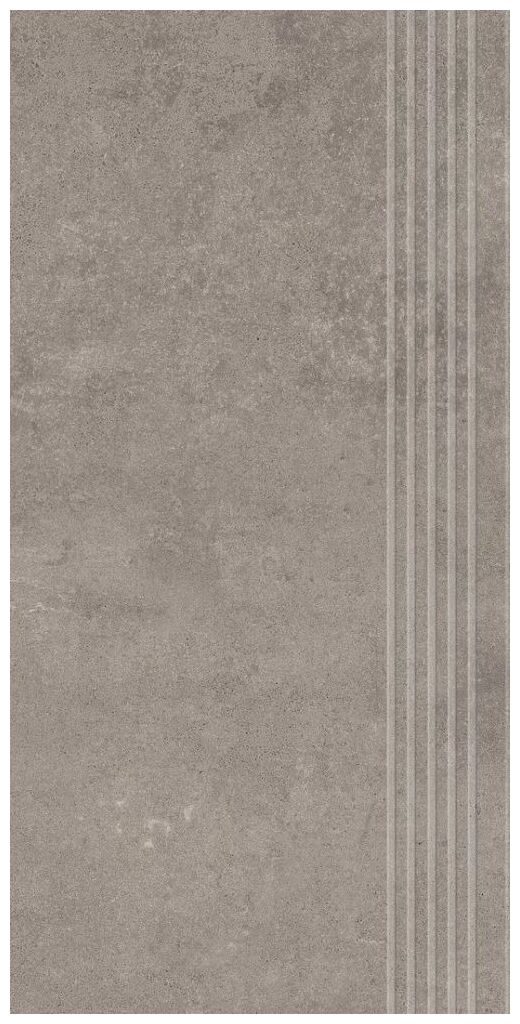 paradyż pure art dark grey stopnica prasowana mat gres rektyfikowany 29.8x59.8x0.8 