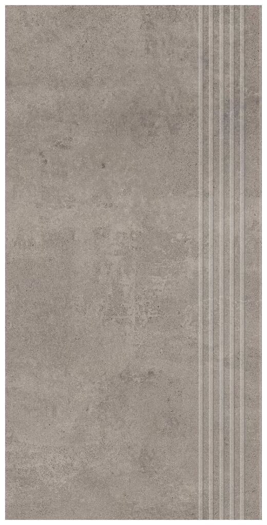 paradyż pure art dark grey stopnica prasowana mat gres rektyfikowany 29.8x59.8x0.8 