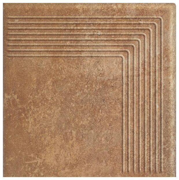 paradyż scandiano rosso stopnica narożna 30x30 