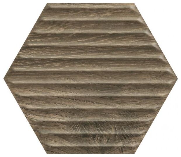 paradyż serene brown heksagon struktura płytka ścienna 19.8x17.1 