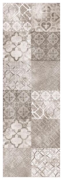 paradyż twin taupe patchwork dekor 25x75 