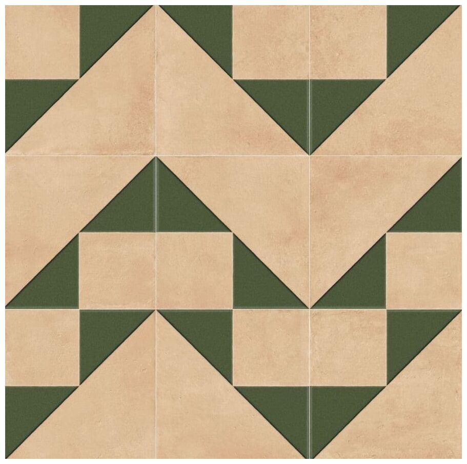 peronda kora clay decor green lt gres 22.3x22.3 (43736) 