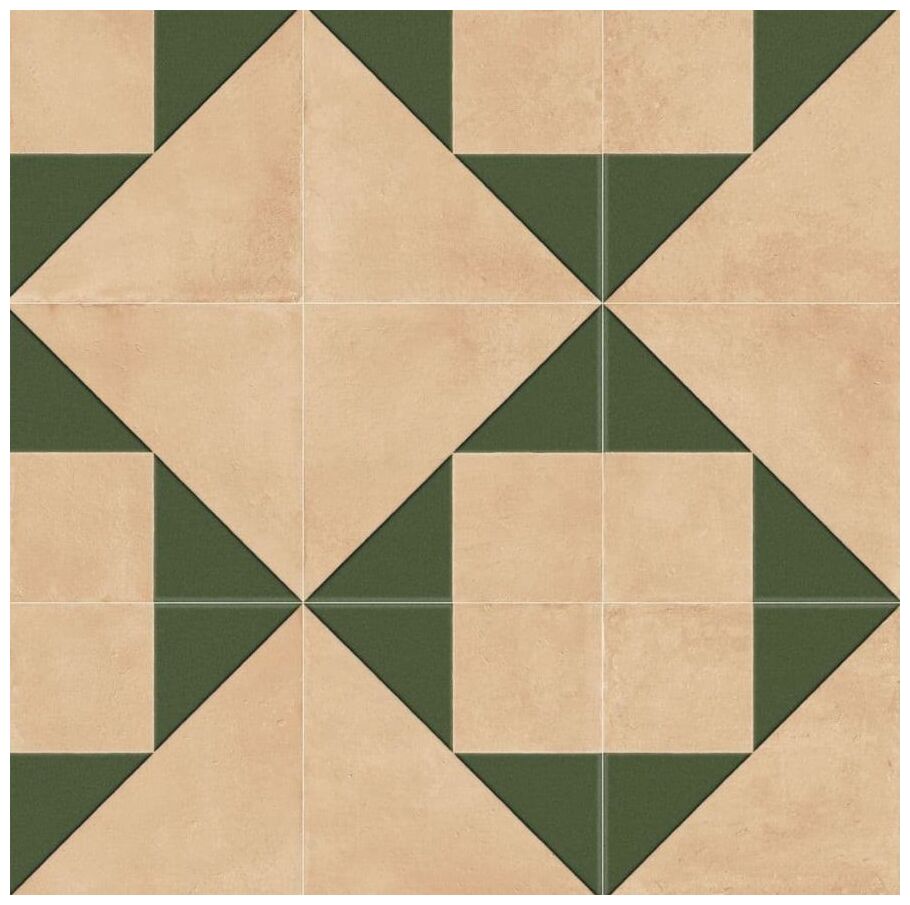 peronda kora clay decor green lt gres 22.3x22.3 (43736) 
