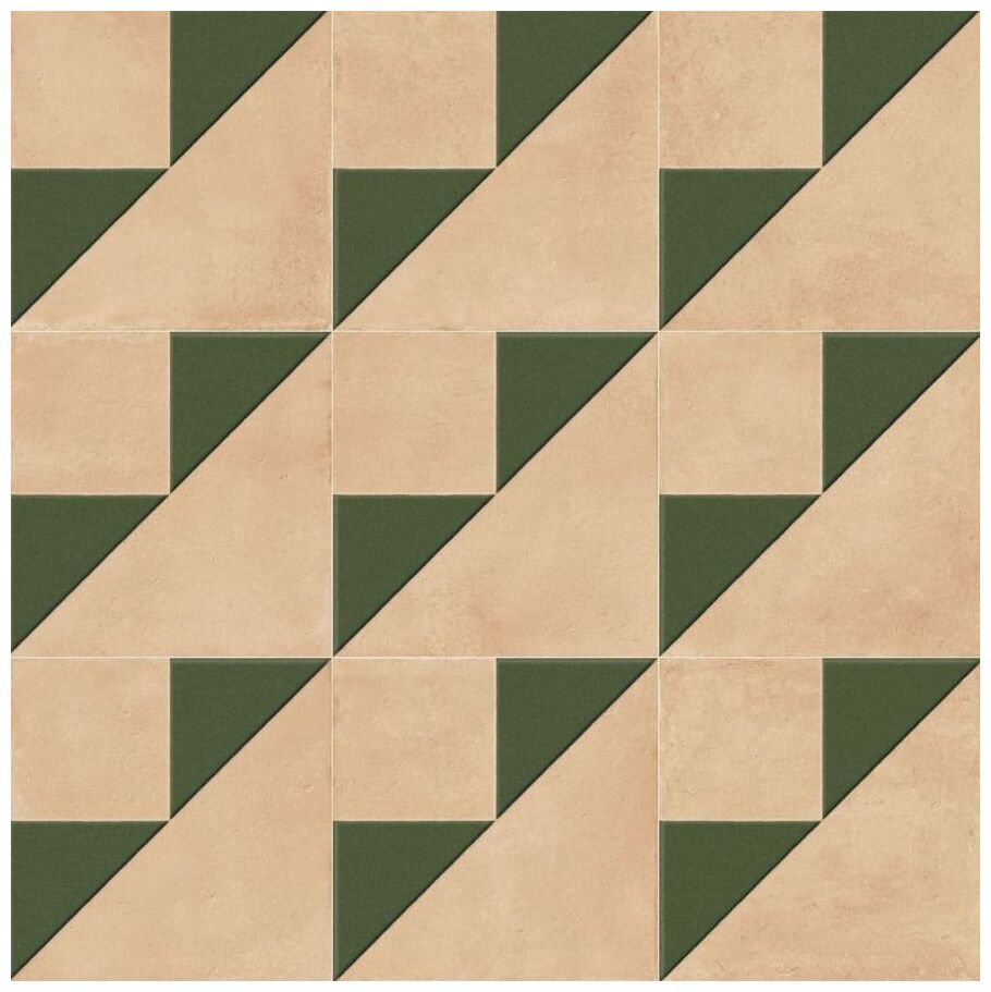peronda kora clay decor green lt gres 22.3x22.3 (43736) 