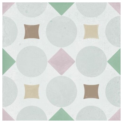 peronda patterns pink geometric gres 22.3x22.3 (36508) 