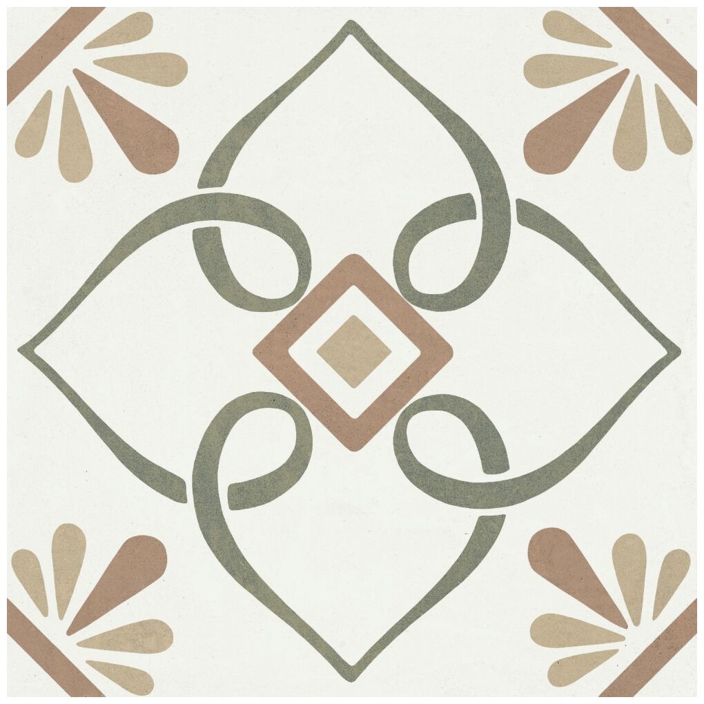 peronda provenza green petals gres 22.3x22.3 (37790) 