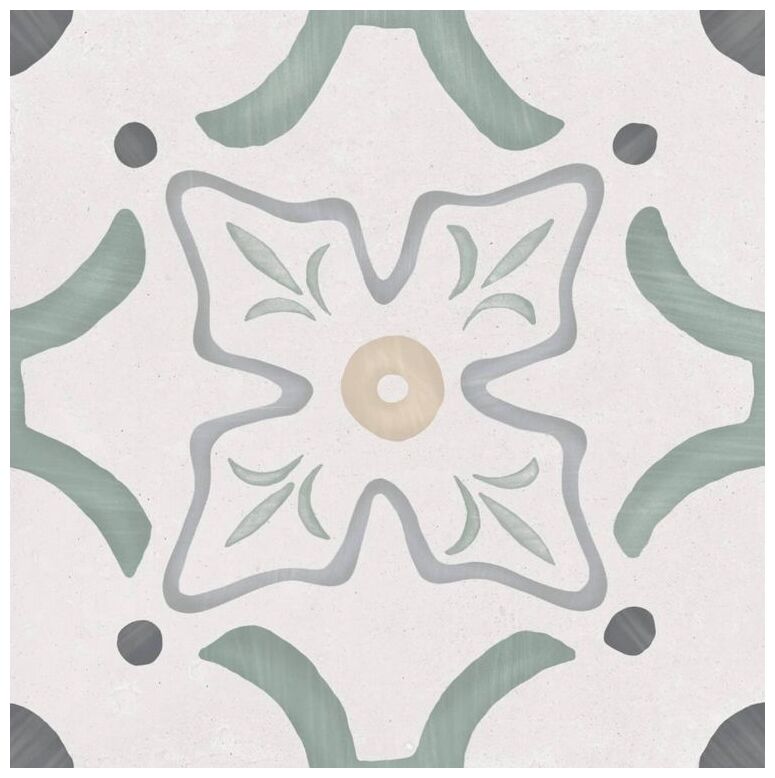 peronda sirocco green flower gres 22.3x22.3 (36155) 