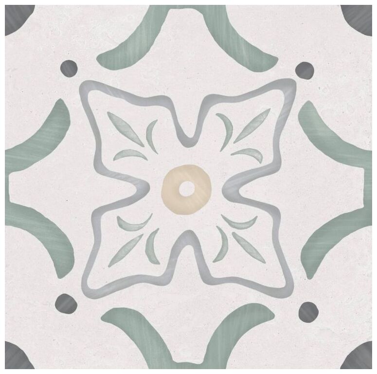 peronda sirocco green flower gres 22.3x22.3 (36155) 