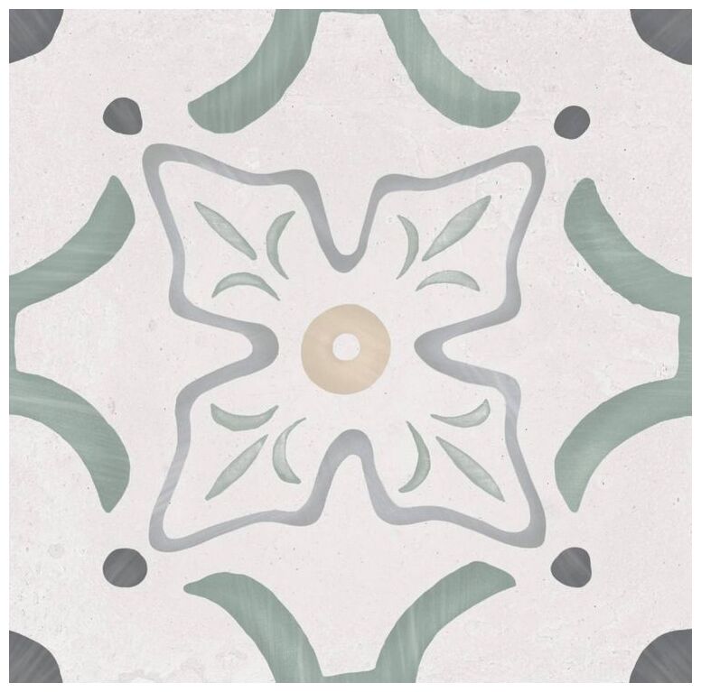 peronda sirocco green flower gres 22.3x22.3 (36155) 