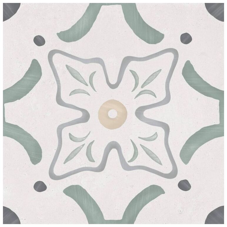 peronda sirocco green flower gres 22.3x22.3 (36155) 