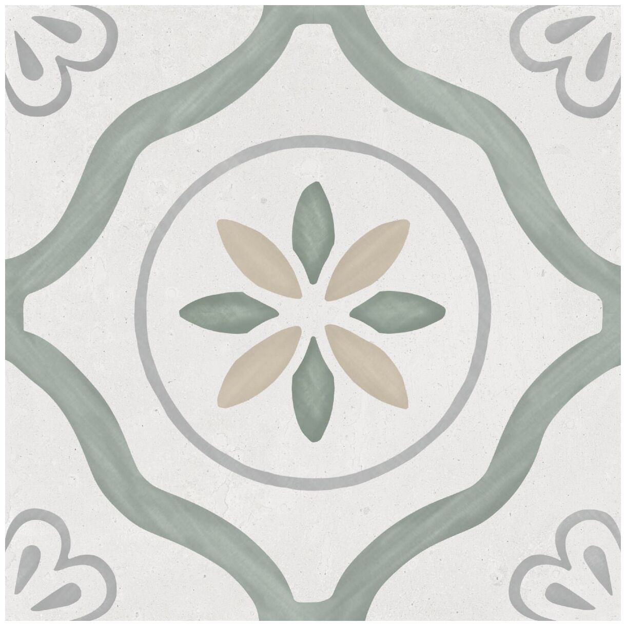 peronda sirocco green petals gres 22.3x22.3 (36157) 
