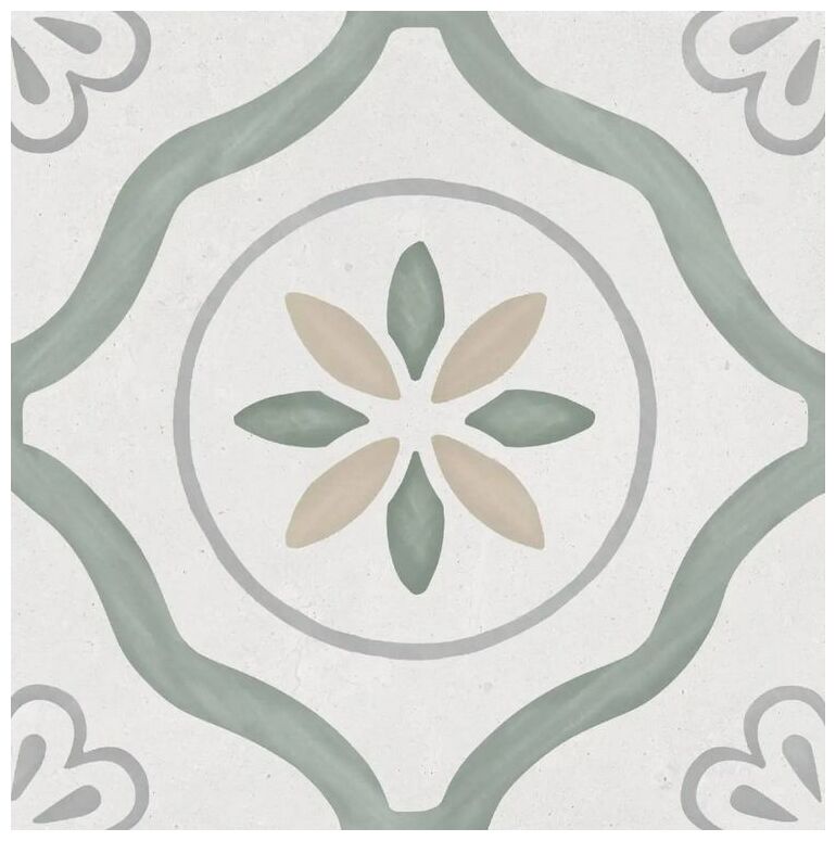 peronda sirocco green petals gres 22.3x22.3 (36157) 