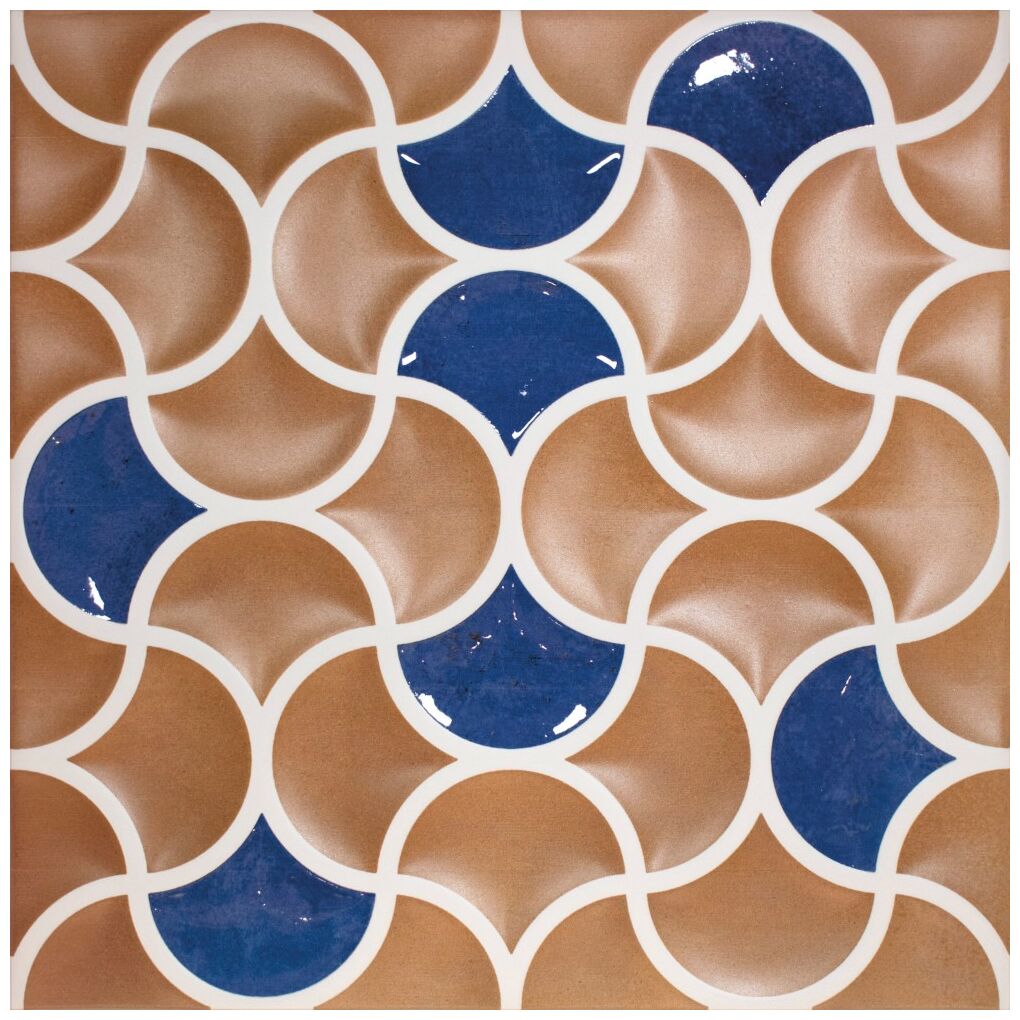 realonda bari lattice cotto cobalt płytka ścienna 33x33 