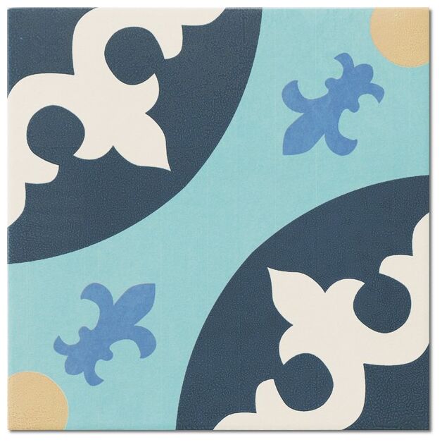 realonda hanoi blue decor gres 33x33 