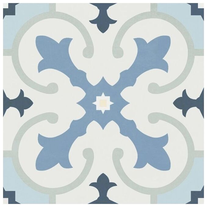 realonda hanoi blue decor gres 33x33 