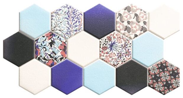 realonda hex nouveau blue gres 26.5x51 