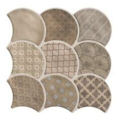 realonda scale boho taupe gres 30.7x30.7 