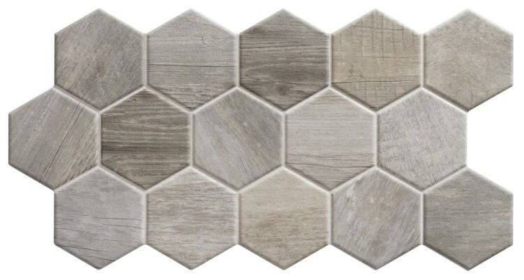 realonda sequoia ash hex gres 26.5x51 