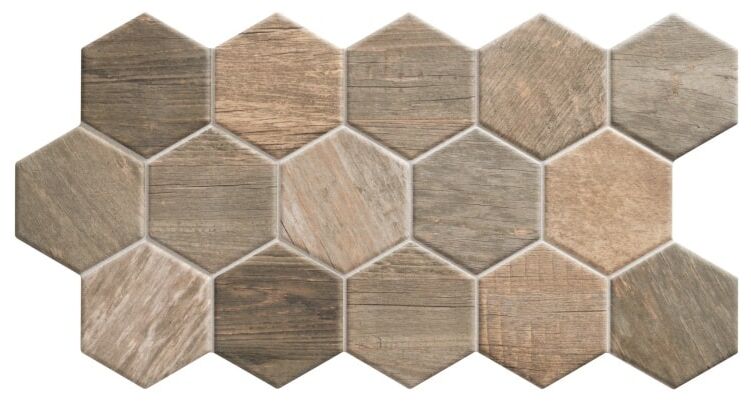 realonda sequoia tobacco hex gres 26.5x51 