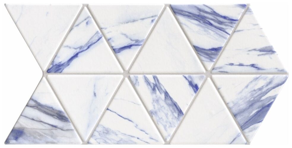realonda thassos blue triangle gres 28x48.5 