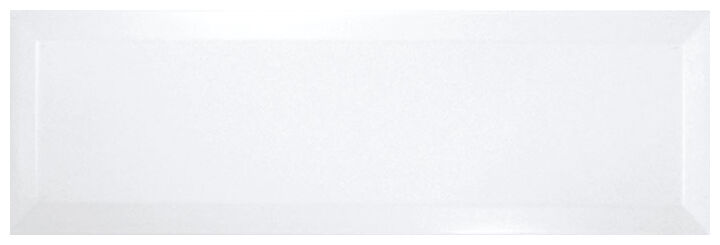 ribesalbes bisel blanco brillo płytka ścienna 10x30 