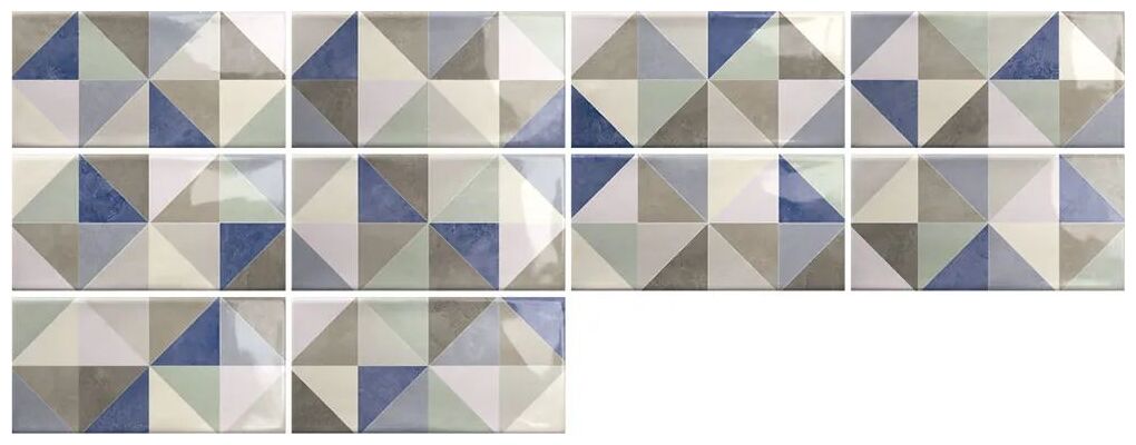 ribesalbes ocean triangle mix dekor 7.5x15 