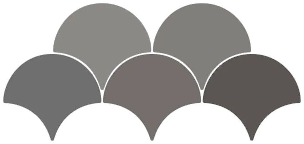ribesalbes sailing drop dark grey gloss płytka ścienna 15.2x17.2 