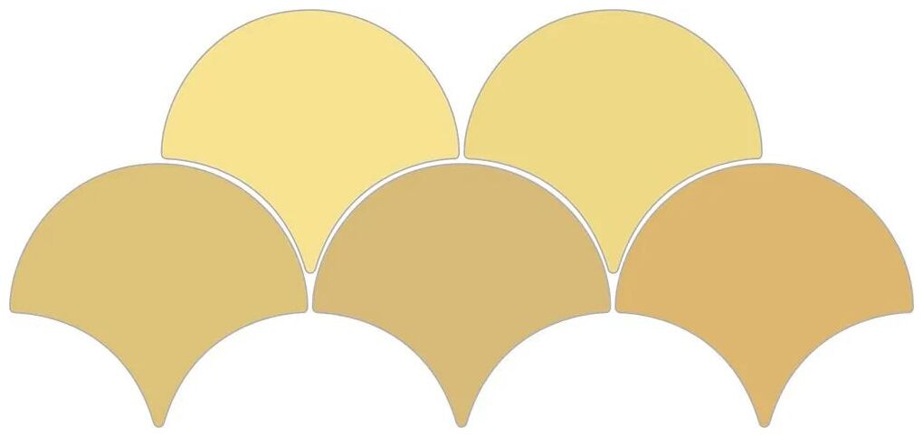 ribesalbes sailing drop mustard gloss płytka ścienna 15.2x17.2 