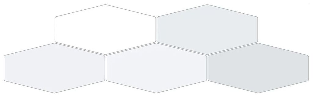 ribesalbes sailing hex foam gloss płytka ścienna 10x20 