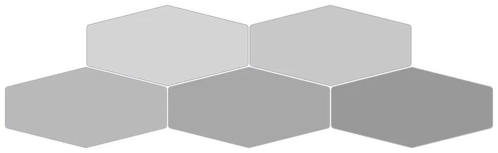 ribesalbes sailing hex light grey gloss płytka ścienna 10x20 