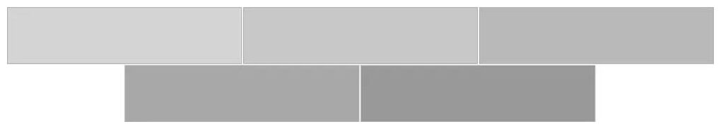 ribesalbes sailing light grey gloss płytka ścienna 6x25 