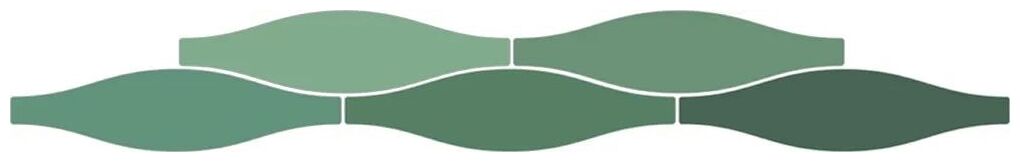 ribesalbes sailing wave emerald gloss płytka ścienna 7.5x30 