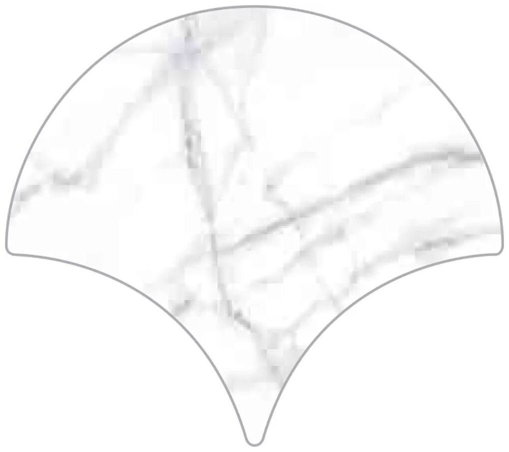 ribesalbes shaped marble drop carrara gloss płytka ścienna 15x17.3 
