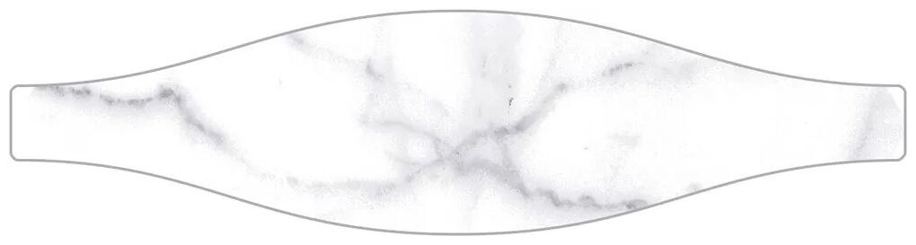 ribesalbes shaped marble wave carrara gloss płytka ścienna 7.5x30 