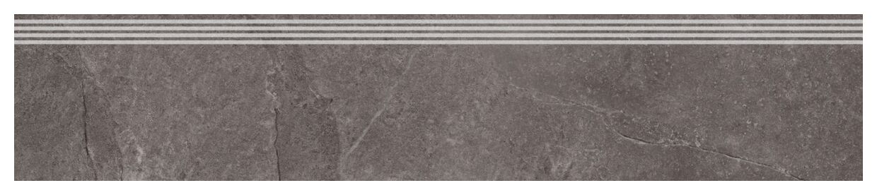 tubądzin care grand cave graphite str stopnica rektyfikowana 29.8x159.8x0.8 
