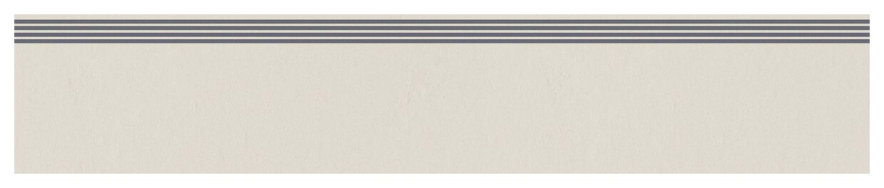 tubądzin care industrio light grey stopnica rektyfikowana 29.8x159.8x0.8 