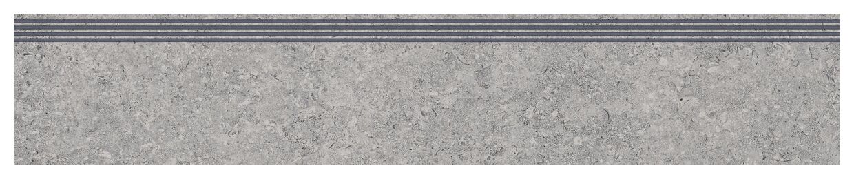 tubądzin care zimba light grey str stopnica rektyfikowana 29.8x159.8x0.8 