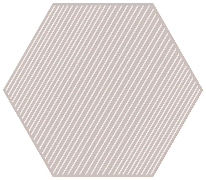 tubądzin cielo e terra beige geometry 3 mat dekor 19.2x22.1x0.6 