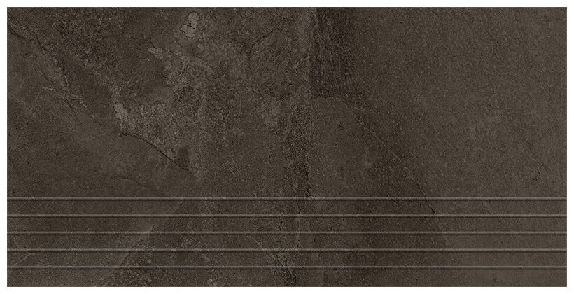 tubądzin grand cave brown stopnica rektyfikowana 29.8x59.8 