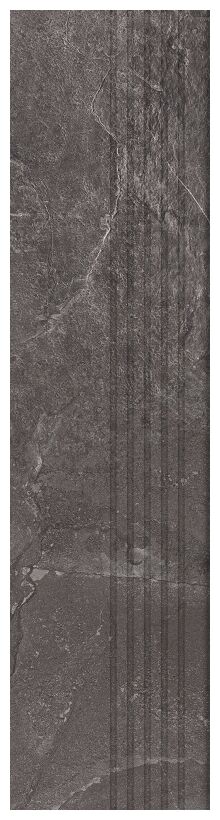 tubądzin grand cave graphite stopnica rektyfikowana 29.6x119.8 