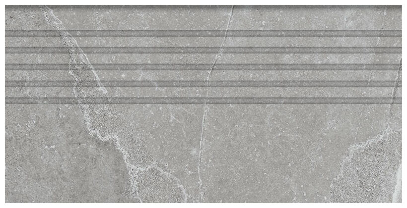 tubądzin grand cave grey stopnica rektyfikowana 29.6x59.8x0.8 