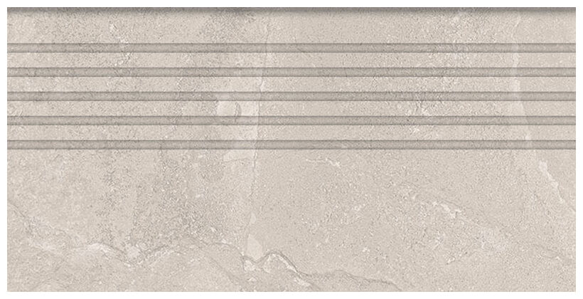 tubądzin grand cave white stopnica rektyfikowana 29.6x59.8x0.8 