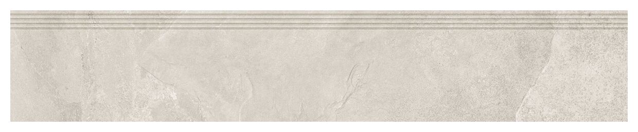 tubądzin grand cave white str stopnica rektyfikowana 29.8x159.8x0.8 