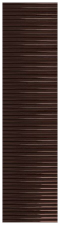 tubądzin groove brown 1 gloss str płytka ścienna 7.8x29.8 