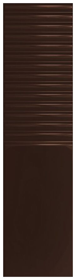 tubądzin groove brown 2 gloss str płytka ścienna 7.8x29.8 