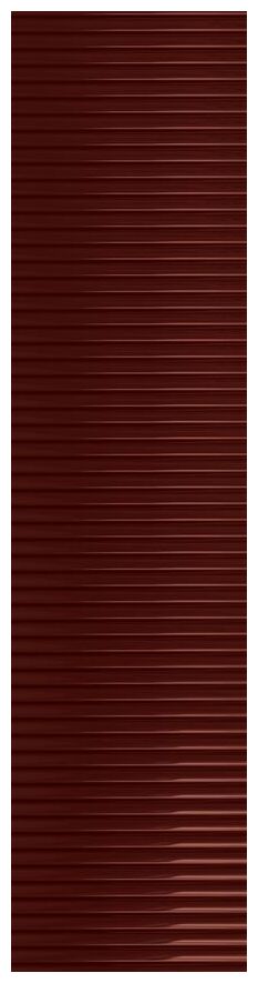 tubądzin groove burgundy 1 gloss str płytka ścienna 7.8x29.8 